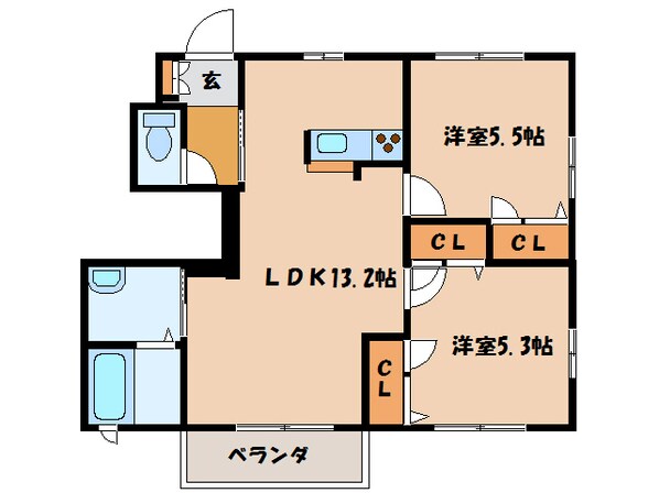 メゾンカトレアの物件間取画像